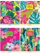 Тетрадь в линию 18 л Yes "Tropical paradise" неон+софт-тач А5 микс 4 дизайна (765219) - изображение 1