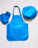 Фартук детский с беретом и нарукавниками (2-5 лет) бирюзовый цвет . Making. - изображение 3