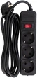 Фільтр мережі Patron 10 А 250 В 3х1 мм² 3 розетки 3 м Black (SP-1033) - зображення 1