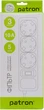 Сетевой фильтр Patron 10 А 250 В 3х1 мм² 3 розетки 5 м Grey (SP-1035-GR) - изображение 2