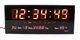 Часы настенные LED Number Clock 3615, красные - изображение 2