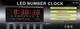 Часы настенные LED Number Clock 3615, красные - изображение 3