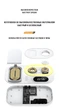 Зарядка беспроводная Qi 4in1 wireless charger RGB/Clock JYD WC124 |30W Total| White Док-станция для iPhone + iWatch + Airpods (WC124) - изображение 7