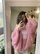 Светр жіночий AIMEE "Хмаринка" пудра S / M - зображення 2