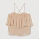 Топ женский H&M 0755851 40 Бежевый (KAY2000001252284) - изображение 1