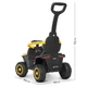 Каталка Толокар Bambi M 4802-6 жовтий | музична машинка толкалка з ручкою на великих колесах - зображення 4