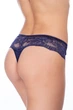 Трусики стринг ORO 3(M) Синий (Blu scuro) (65856) - изображение 2