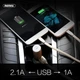 Гарнитура зарядка Remax RB-T11С bluetooth V4.0 2USB 2.1А/1А Gold (00000000479) - изображение 3