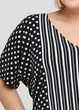 Костюм (брюки+кофта) Ukreina Трикотажный 5XL 72-74 Полоска с горохами T21Bru0004/T21Kof0005 - изображение 8