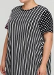 Платье Ukreina Трикотаж 2-3XL 62-64-66 Принт полоска+горох+леопард T21Pla0025 - изображение 5