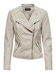 Куртка ONLY ONLAVA FAUX LEATHER BIKER OTW NOOS 34 Бежевий 15102997-Silver Lining - зображення 4