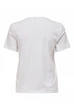 Футболка ONLY ONLKITA REG S/S LEFLEUR TOP BOX JRS XS Белый 15254498-Bright White-Print:FLEUR - изображение 2