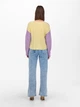 Пуловер ONLY ONLNICCI L/S BLOCK PULLOVER EX KNT XS Розовый 15257294-Rose Smoke-Detail:CROCUS PETAL/PASTEL YEL - изображение 2