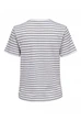 Футболка ONLY ONLKITA REG S/S LEFLEUR TOP BOX JRS XS Білий 15254498-Bright White Stripes:BLACK + PRINT FLOWER - зображення 2