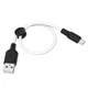 Кабель Type C Hoco X21 Plus (2.4A/0.25м) Black White - зображення 1