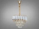 Современная хрустальная люстра EcoLed 201202/400WH+S-gold - изображение 1