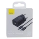 Сетевое Зарядное Устройство Baseus PD+Type-C 25W TZCCSUP-L Цвет Чёрный, 01 - изображение 3