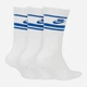 Набор мужских носков высоких Nike Everyday Essential DX5089-105 38-42 3 пары Белый/Синий (196148786255) - изображение 2