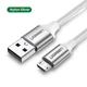Кабель зарядный Ugreen USB 2.0 micro USB с нейлоновой оплеткой 3М, 60404 - зображення 2