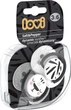 Пустышка Lovi Salt & Pepper силиконовая динамическая 3-6 месяцев Белая с серым 2 шт (22/878) - изображение 1