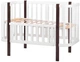 Кровать Babyroom Луна (120x60) белый - венге - изображение 2