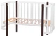 Кровать Babyroom Луна (120x60) белый - венге - изображение 6