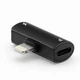 Перехідник BASEUS Lightning to Dual Lightnig L46. Black - зображення 4