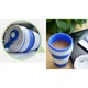 Складана склянка силіконова Collapsible Coffee Cup 350 мл Синій - зображення 2