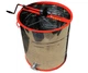 Медогонка Uley 4-х рамочная нержавеющая поворотная кассеты нержавеющие ротор нержавеющий М5005 - изображение 1