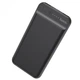 Повербанк портативное зарядное устройство Power Bank Hoco premium 10000 mAh компактная и стильная батарея Black - изображение 3
