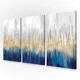 Модульна картина Gold Blue Abstract 126x80 см (MK311649) - зображення 2