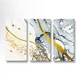 Модульная картина Абстракция Gold Lines 126x80 см (MK311643) - изображение 1