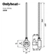 ТЕН OnlyHeat Ivory White Pro Wi-Fi 0,6 кВт (прихований монтаж) - изображение 4