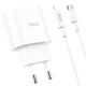 Сетевое зарядное устройство HOCO C95A |Type-C, PD3.0/QC, 3A, 18W| адаптер с Lightning кабелем 1м. и быстрой зарядкой White (C95AL) - изображение 2