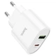 Сетевое зарядное устройство HOCO C95A |Type-C, PD3.0/QC, 3A, 18W| адаптер с Lightning кабелем 1м. и быстрой зарядкой White (C95AL) - изображение 6
