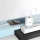 Зарядний пристрій HOCO C80A | 1USB/1Type-C, QC/PD, 20W, 3A| адаптер із Type-C кабелем 1м. та швидкою зарядкою White (C80A) - зображення 7
