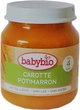 Органическое пюре Babybio из моркови и китайской тыквы с 4 месяцев 130 г (3288131500423) - изображение 1
