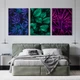Модульная картина Холстович Multicolored leaves 90х40 см. Для гостиной, спальни, интерьера. - изображение 2