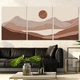 Модульная картина Холстович Pastel horizon 90х40 см. Для гостиной, спальни, интерьера. - изображение 6