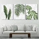 Модульная картина Холстович Marble tropical leaf 90х40 см. Для гостиной, спальни, интерьера. - изображение 1