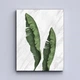 Модульная картина Холстович Marble tropical leaf 90х40 см. Для гостиной, спальни, интерьера. - изображение 3