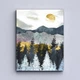 Модульная картина Холстович Abstract forest and mountains 90х40 см. Для гостиной, спальни, интерьера. - изображение 3