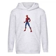 Худи детская Человек Паук 001 (Spider Man) серый (SPM gry 001) 128 см - изображение 1