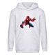 Худи детская Человек Паук 005 (Spider Man) серый (SPM gry 005) 128 см - изображение 1