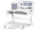 Детский стол Mealux Winnipeg Multicolor cтолешница белая / ножки белые, накладки серые BD-630 WG + G Multicolor - изображение 1