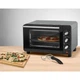 Духовка электрическая настольная SILVER CREST SGB A1 Mini 14 л домашняя печь для кухни гриль на 1,2 кВт для выпечки пиццы и мяса размеры 40x25.2x34.3см - изображение 2