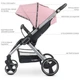 Дитяча прогулянкова коляска El Camino Dynamic ME 1053N Pale Pink Світло-рожевий (ME 1053N Pale Pink) - зображення 2