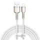 Кабель для быстрой зарядки Baseus Cafule Metal Lightning 2.4A 2m White (CALJK-B02) - изображение 1