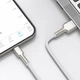 Кабель для быстрой зарядки Baseus Cafule Metal Lightning 2.4A 2m White (CALJK-B02) - изображение 3