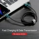 USB кабель Type-C разъем BASEUS Cafule Series (0.5m, 3A, 480 Mbps). Black - изображение 8